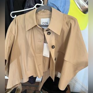 COS Beige Buttoned Cape New with tag
